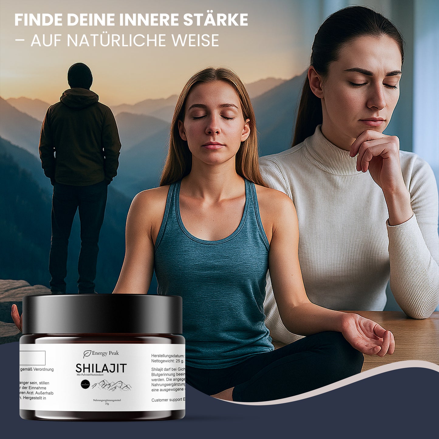 Premium Shilajit Harz – 100 % Reines Himalaya Mumijo – 85+ Mineralien, Fulvin- & Huminsäure – 25 g (50 Portionen) – Laborgeprüft, Vegan